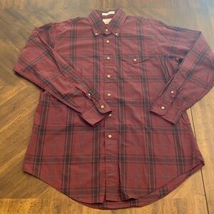 Gorman Bros oak hall Memphis men’s vtg button down long sleeve burg size L
